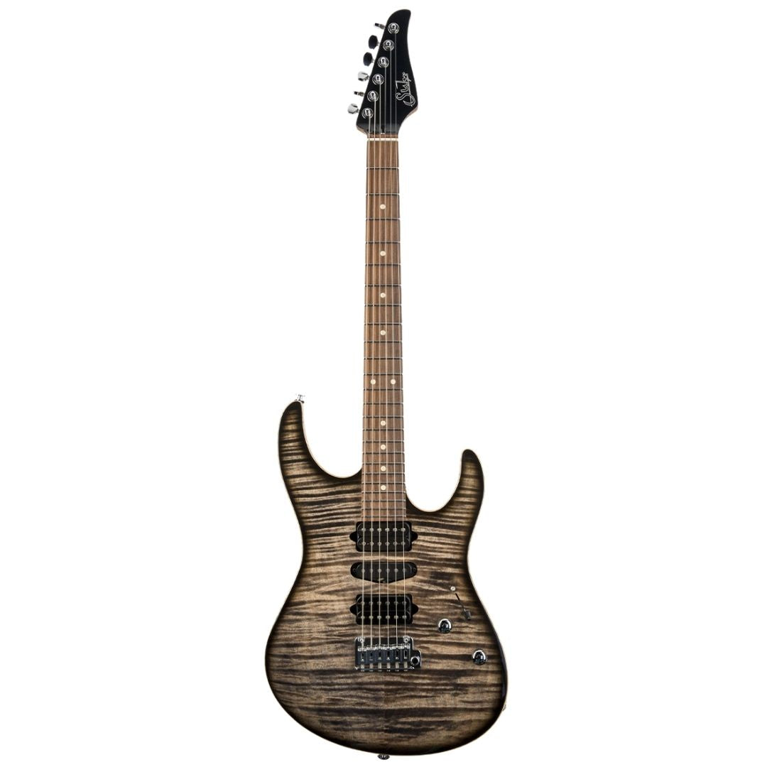 Suhr Modern Plus HSH Pau Ferro Fingerboard Trans Charcoal Burst w