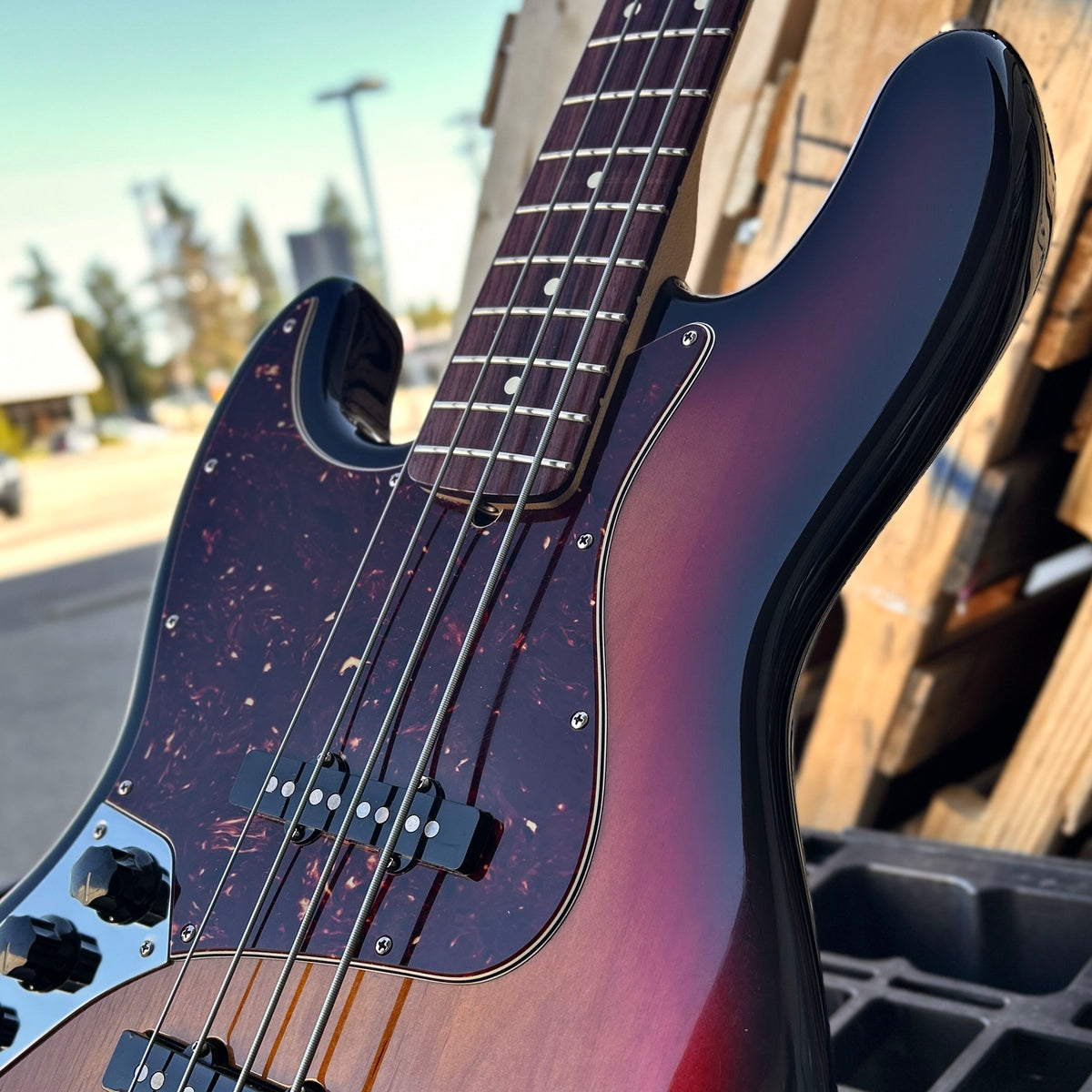 2008 Fender American Standard Jazz Bass Left Handed W/Case