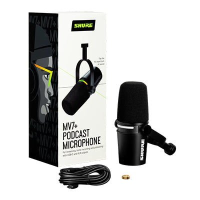 Shure MV7+ Podcast Microphone - Guitarworks