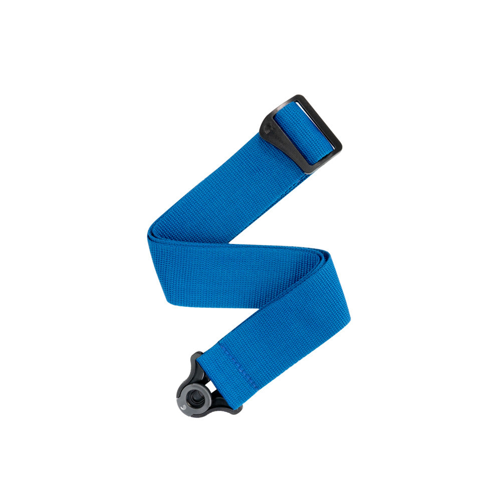 D'Addario Auto Lock Guitar Strap Poly Blue PWSAL402