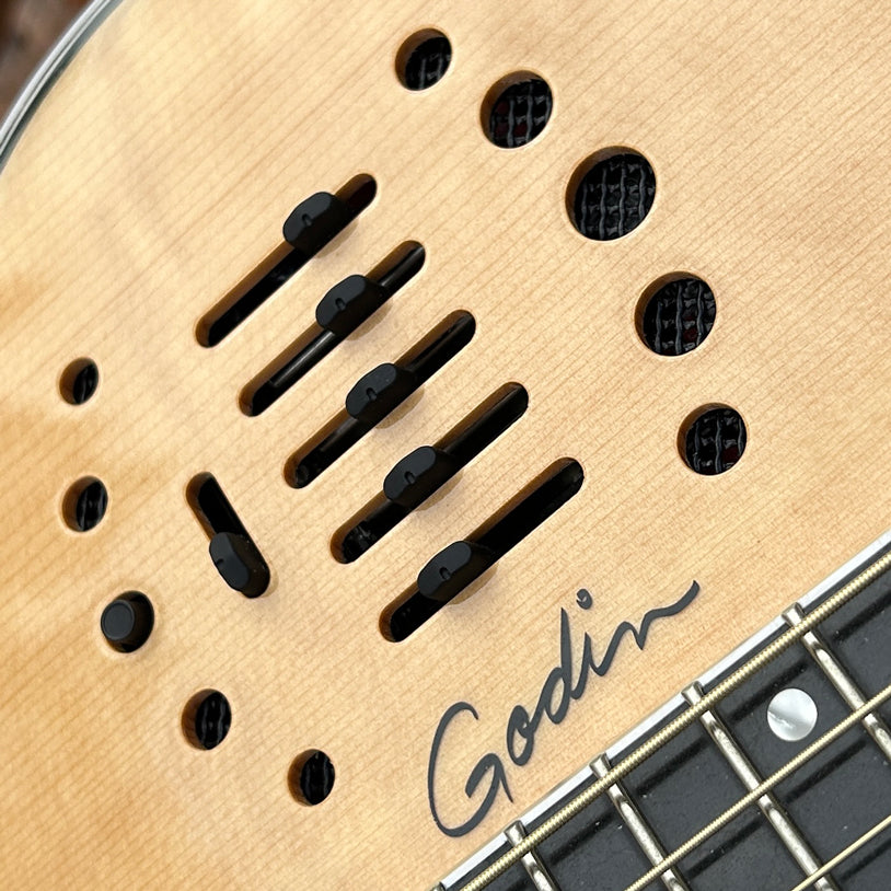 Used Godin Multiac Steel w/Tric Case