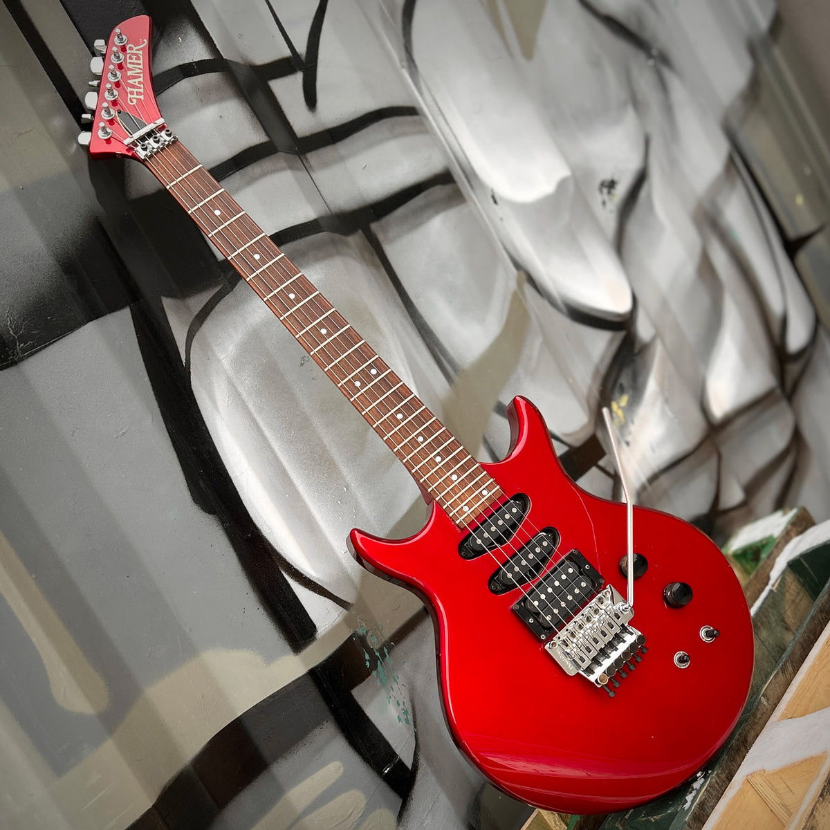 1986 Hamer Steve Stevens SS1 Metallic Red w/Case