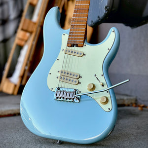 Used Schecter MV-6 Sonic Blue