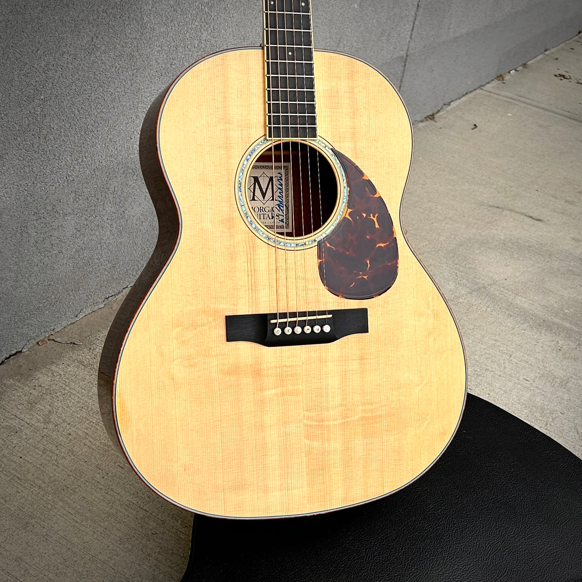 2017 Morgan Guitars CQM Custom Master Class Claro Walnut Back & Sides w/Case