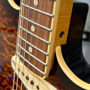 Used Custom Warmoth Stratocaster — AAA Quilted Maple Top, Seymour Duncan Antiquity Pickups w/Fender Case