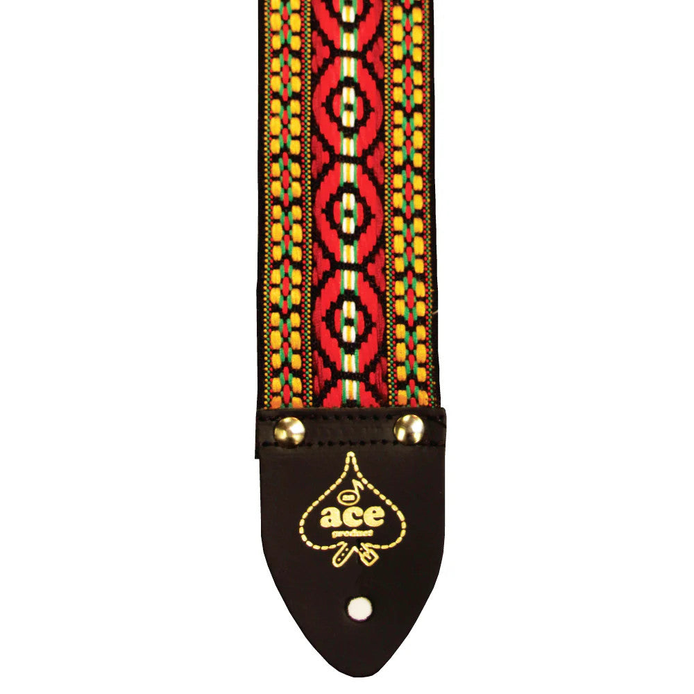 D'Andrea Ace 4 Vintage Reissue Guitar Strap "Bohemian Red"