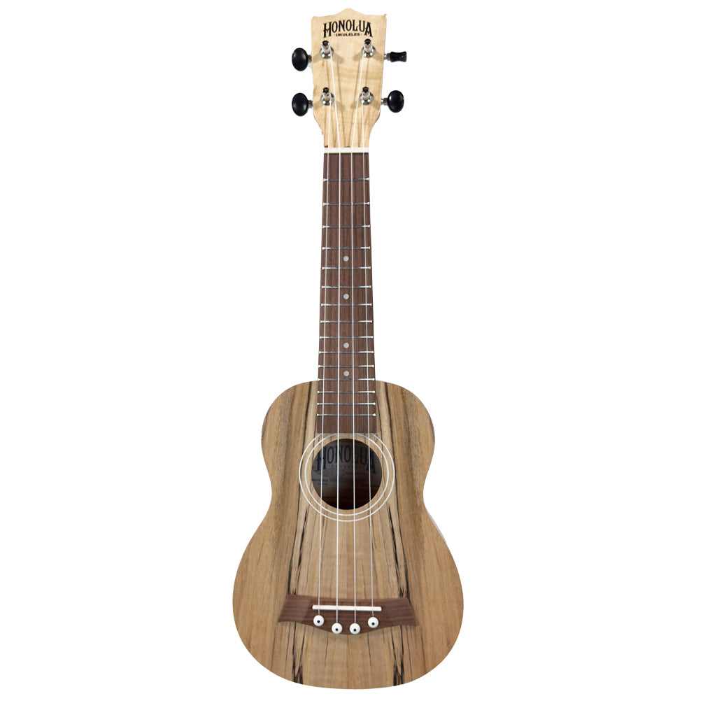 Honolua Ukuleles Honu Limited Edition Spalted Maple Soprano Ukulele HO-11SM w/Bag