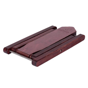 Ortega Wooden Foot Stool Wine Red OWFS-1WR