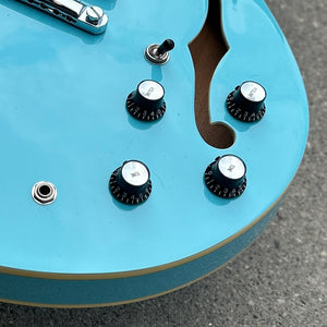 2019 Palermo Shelby Custom LTD ES-335 Robin Egg Blue W/Case