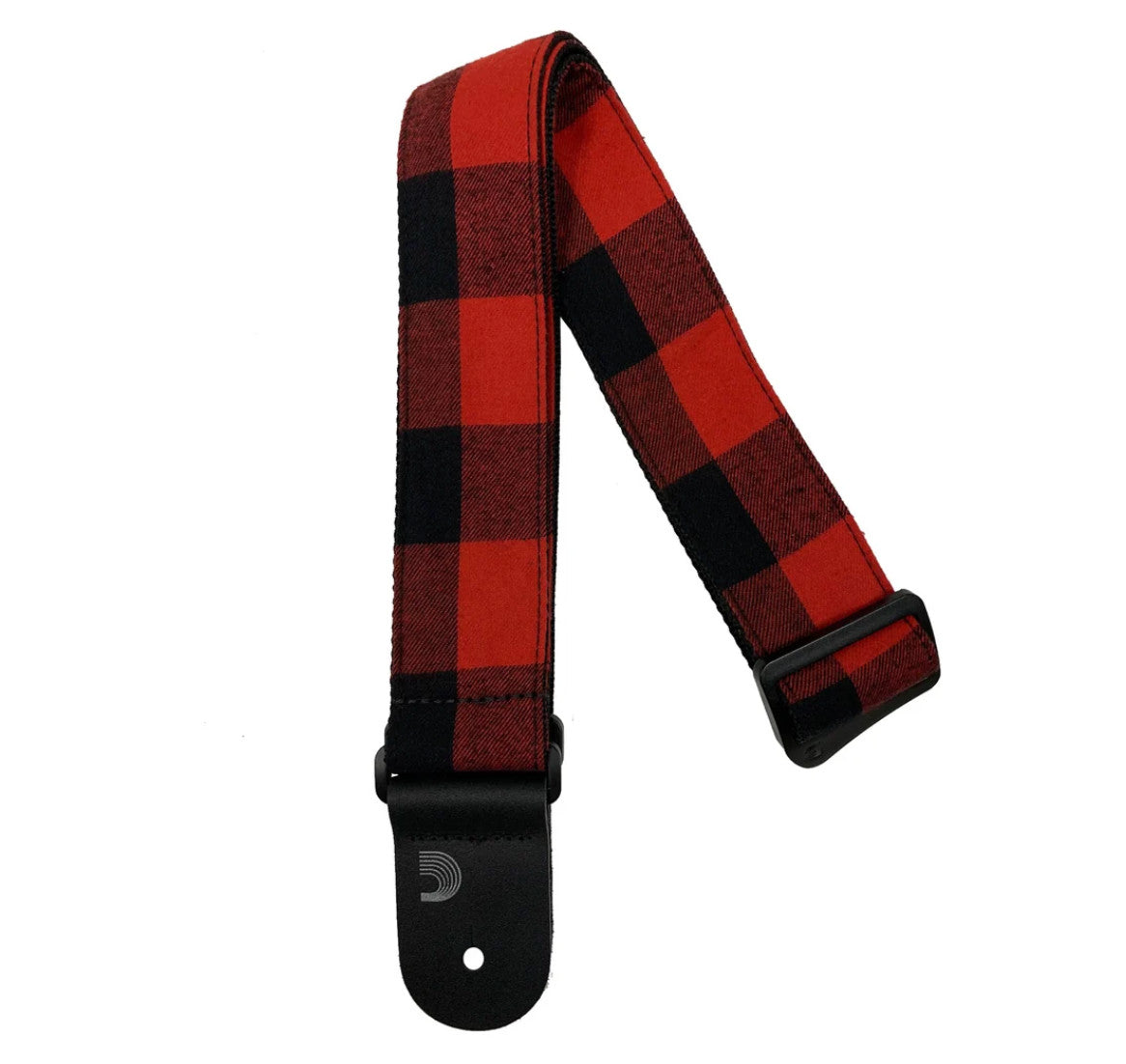 D'Addario 50mm Flannel Red Guitar Strap - 50FL00