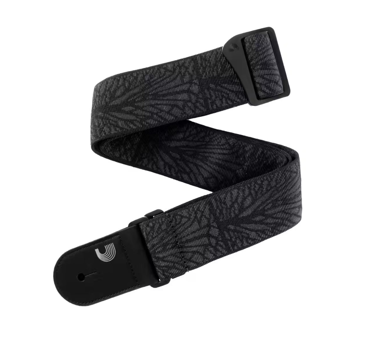 D'Addario 50TB02 Woven Guitar Strap, Lightning Black Tubular
