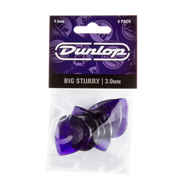 Dunlop Big Stubby Pick Pack 3mm 6-Pack 475P3.0