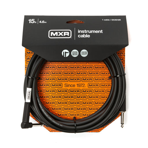 MXR Standard Instrument Cable 15 Feet R/A DCIS15R