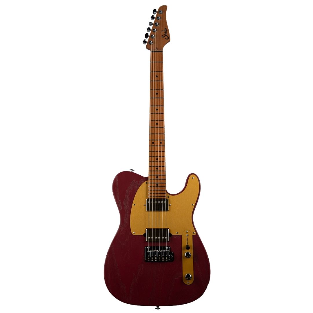 Suhr Andy Wood Signature Series Modern T HH Iron Red w/Soft Case