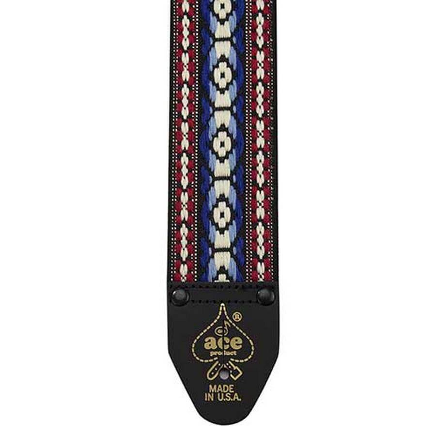 D'Andrea Ace 11 Vintage Reissue Guitar Strap "Bohemian Blue"