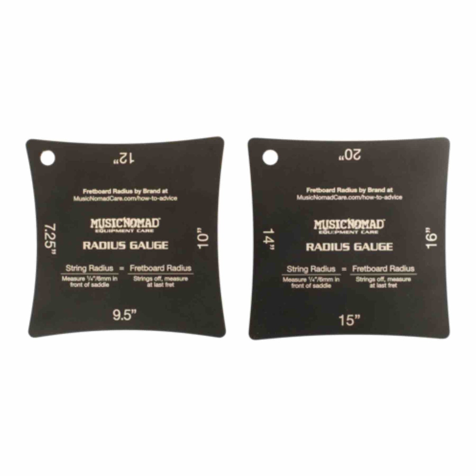 Music Nomad Precision Radius Gauge Set – 2 Pak