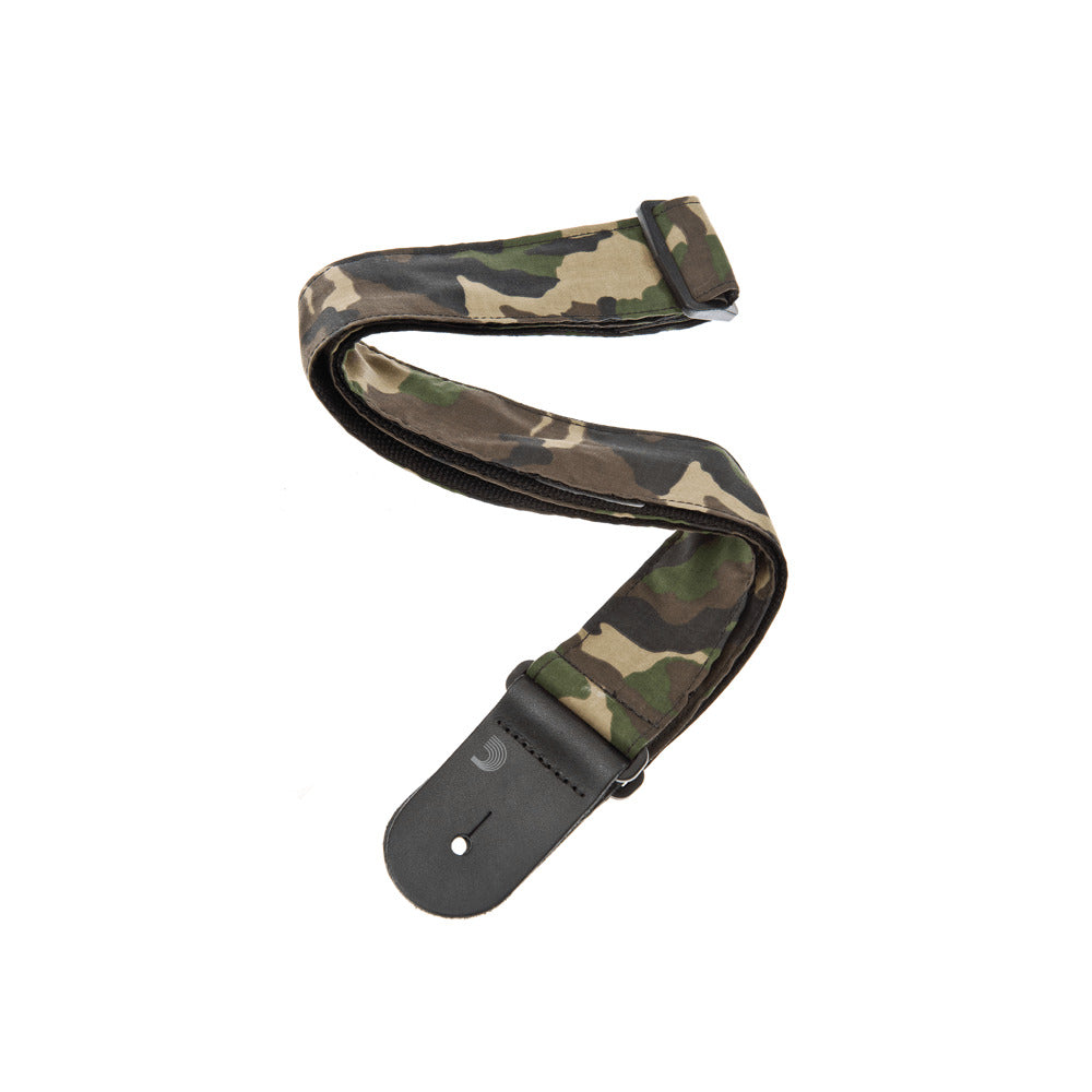 D'Addario Nylon Woven Guitar Strap Camouflage 50G04