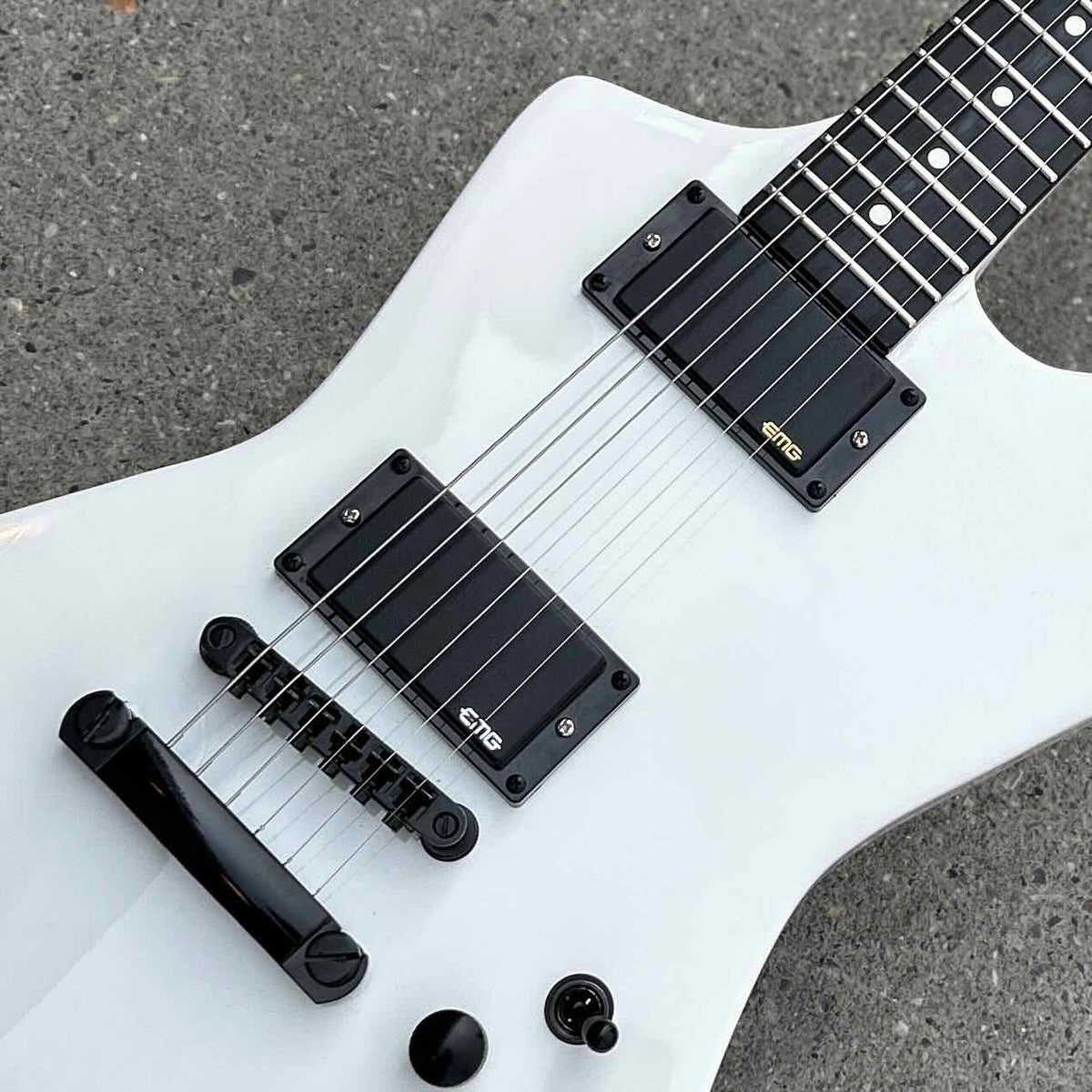 2006 ESP Snakebyte James Hetfield Signature Custom Shop Guitar – Snow White W/Case