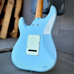 Used Schecter MV-6 Sonic Blue