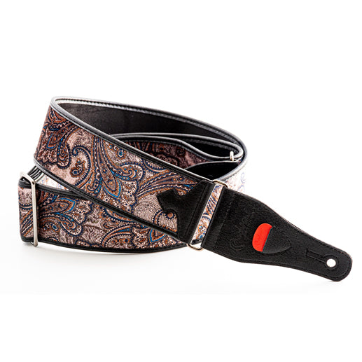 Right On! Talisman Paisley Velvet-60 Brown Strap