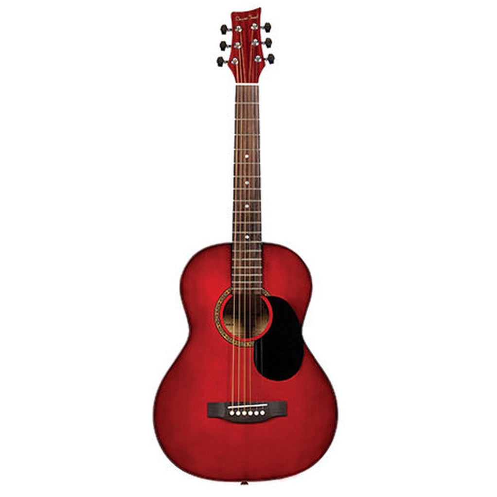 Beaver Creek 601 Series Acoustic Guitar 3/4 Size Trans Red w/Bag BCTD601TR