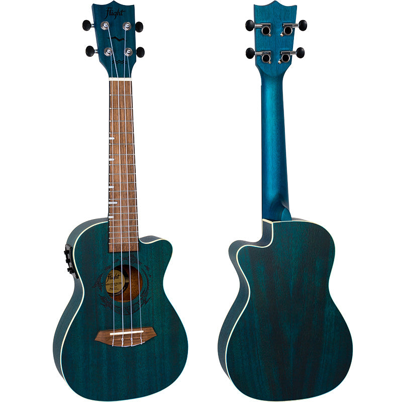 Flight DUC380 CEQ Topaz Electro-Acoustic Concert Ukulele w/Bag