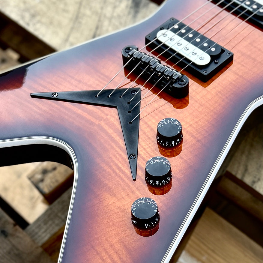 2025 Dean ML Select Flame Top Trans Brazilia ML SEL Flame Maple