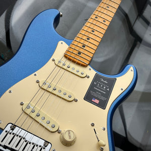 2022 Fender American Ultra Stratocaster Maple Fingerboard Cobra Blue w/Case