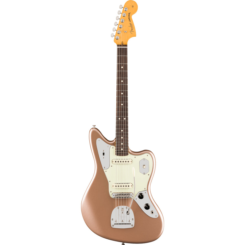 Fender American Professional Classic Jaguar Rosewood Fingerboard Faded Firemist Gold
