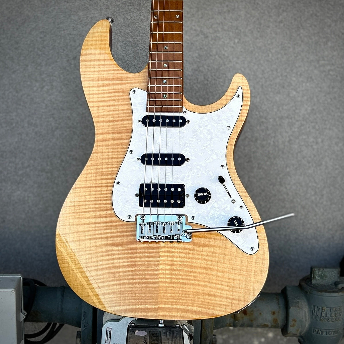 USED Sire Larry Carlton S7 FM Natural Stratocaster W/Case