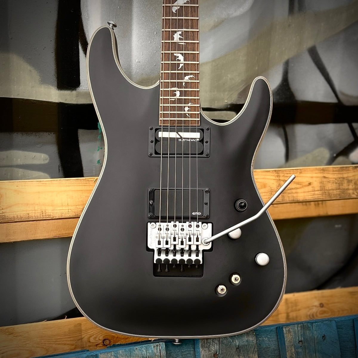 2026 Schecter Damien Platinum-6 FR S Satin Black 1189-SHC