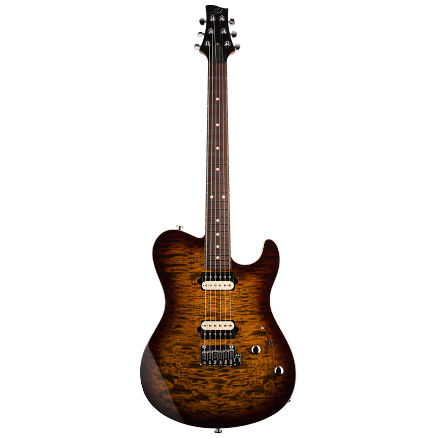 Suhr Oso Short Scale Figured Maple Rosewood Fingerboard Bengal Burst w/Soft Case