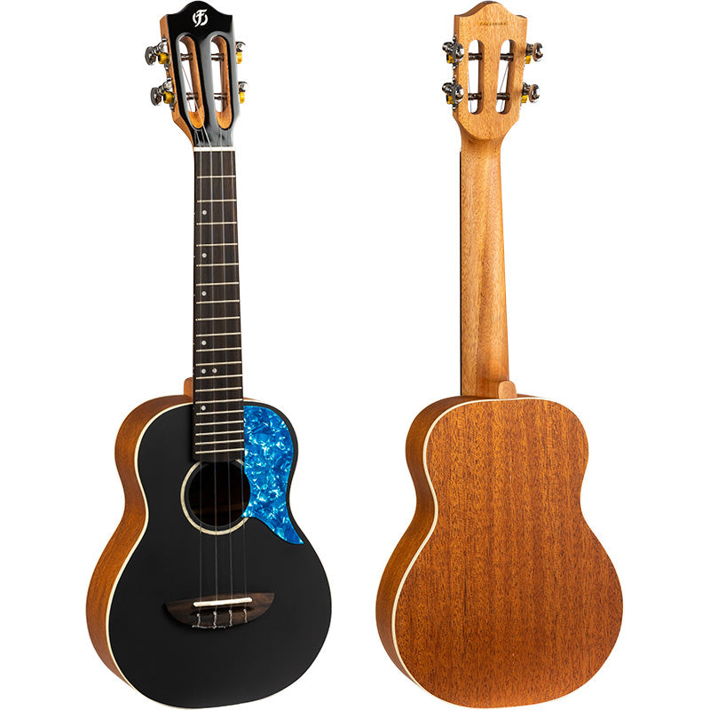 Flight Iris Black Concert Ukulele w/Bag