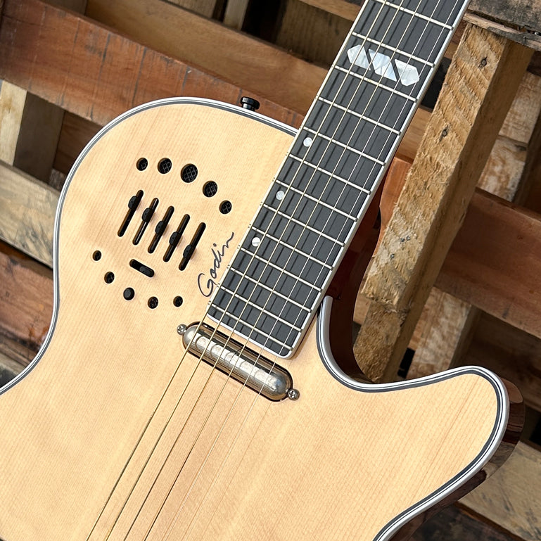 Used Godin Multiac Steel w/Tric Case