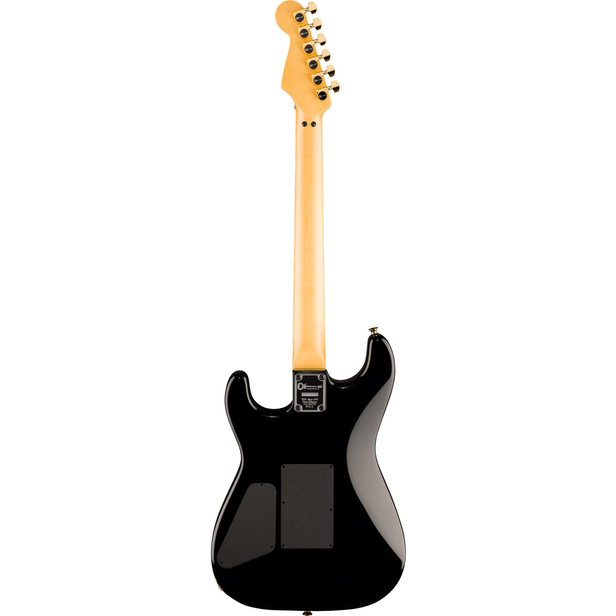 Charvel American Neo-Classic San Dimas Style 1 SD1 HH FR MPL Gloss Black w/Case