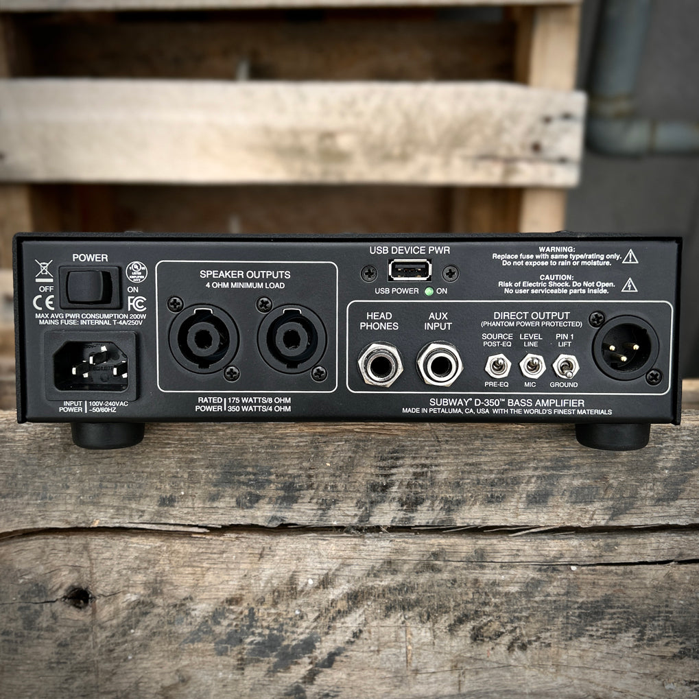 2023 Mesa/Boogie Subway D-350 Ultra-Compact 350-Watt Bass Amp Head w/ Bag