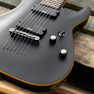 2025 Schecter Demon-7 7-String Aged Black Satin