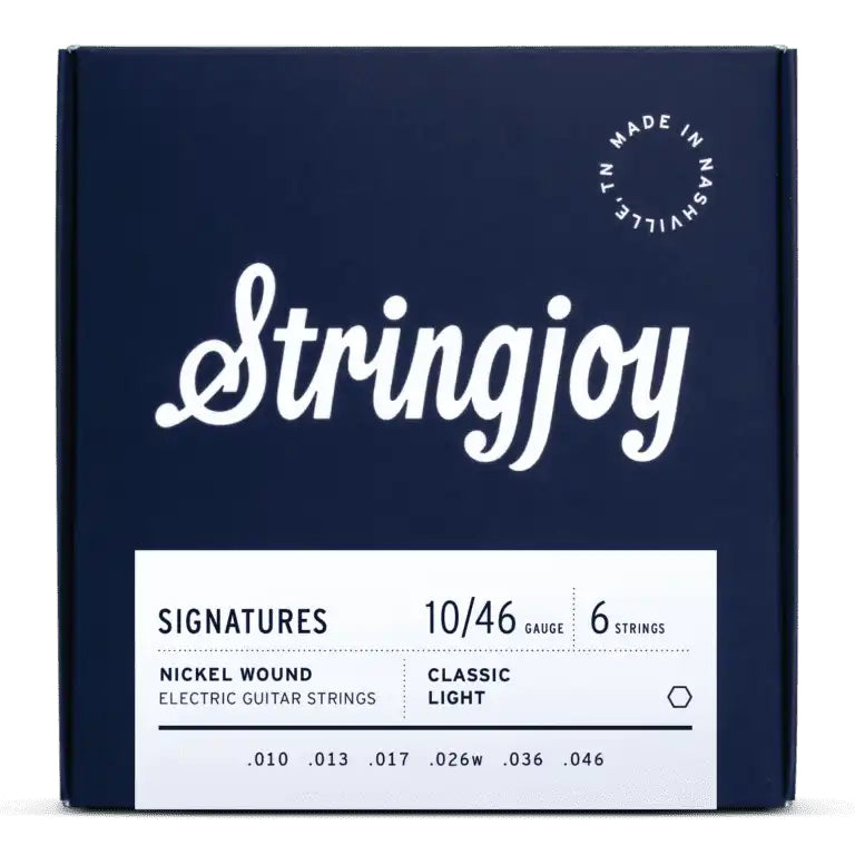 Stringjoy SJ-NW1046 Electric Guitar Strings Classic Light - 10-46