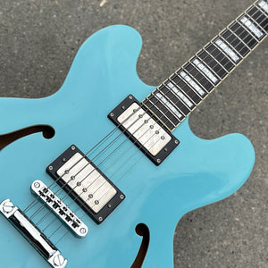 2019 Palermo Shelby Custom LTD ES-335 Robin Egg Blue W/Case