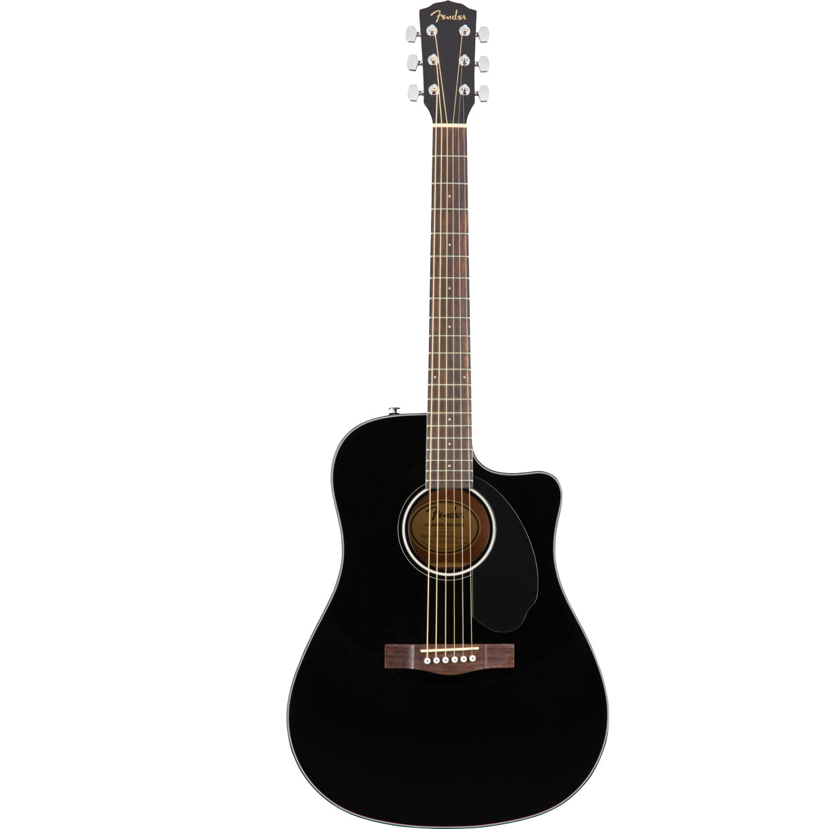 Fender CD-60SCE Dreadnought Acoustic Electric — Black