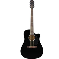 Fender CD-60SCE Dreadnought Acoustic Electric — Black - Guitarworks