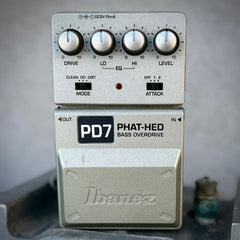 Ibanez PD7 PHAT-HED 訳あり品 Used Ibanez PD7 Phat-Hed Basss Overdrive - Guitarworks