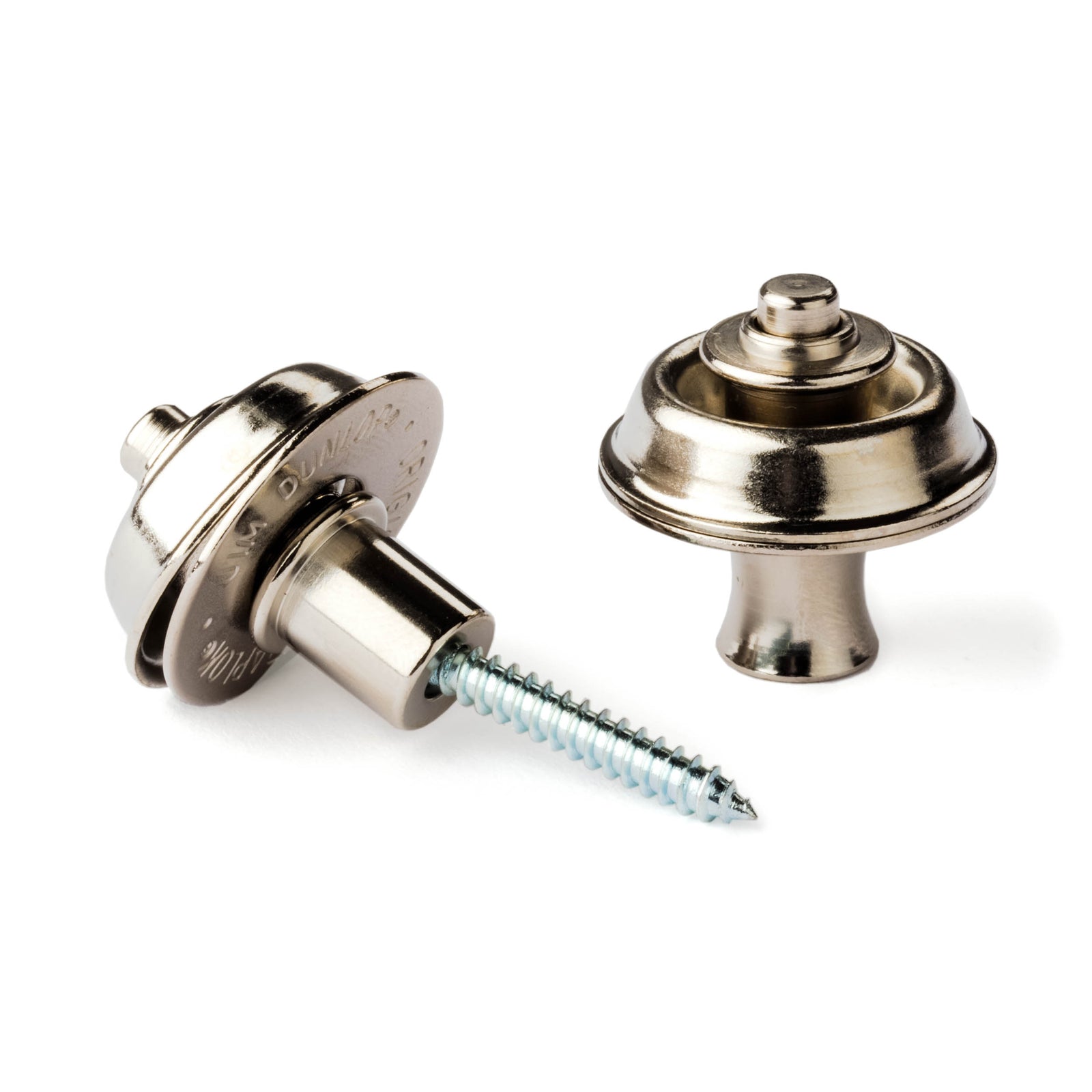 Dunlop Straplok Strap Retainers Flush Mount Nickel