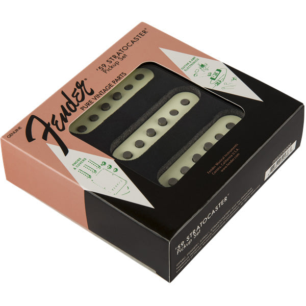 Fender Pure Vintage '59 Strat Pickup Set (3) Vintage White