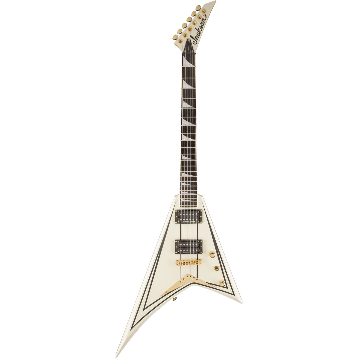 Jackson Pro Series Rhoads RRT-3 Ivory with Black Pinstripes