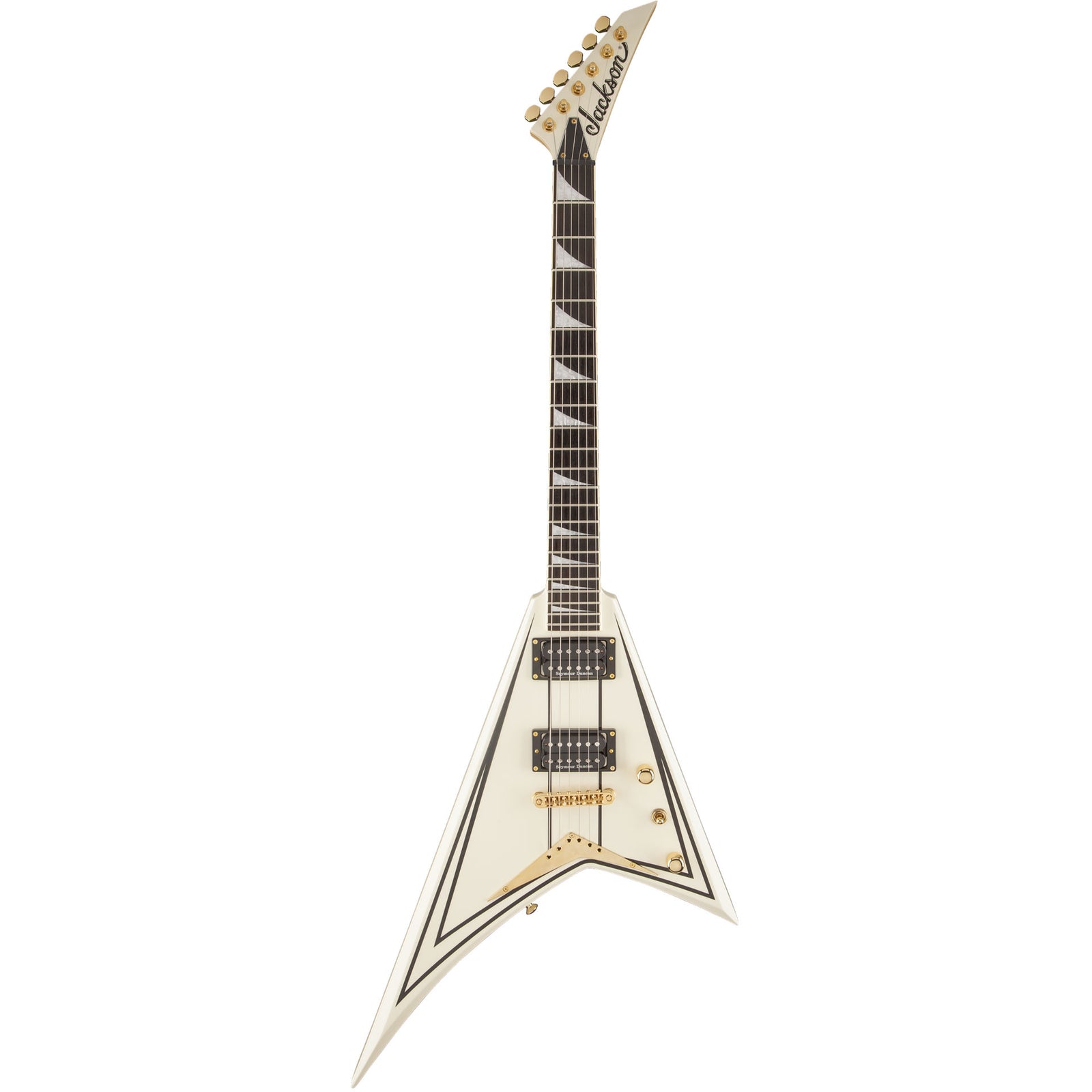 Jackson Pro Series Rhoads RRT-3 Ivory with Black Pinstripes