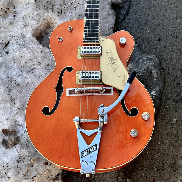 Gretsch G6120T-59 Vintage Select Edition '59 Chet Atkins Hollow Body w/Bigsby Vintage Orange Stain Lacquer