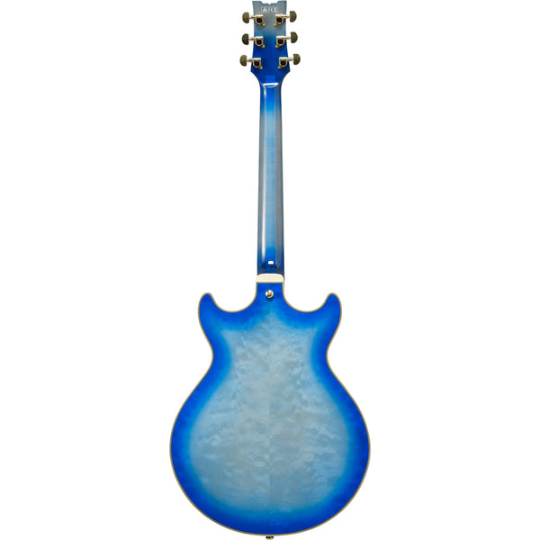 Ibanez AM93QMJBB Artcore Jet Blue Burst - Guitarworks