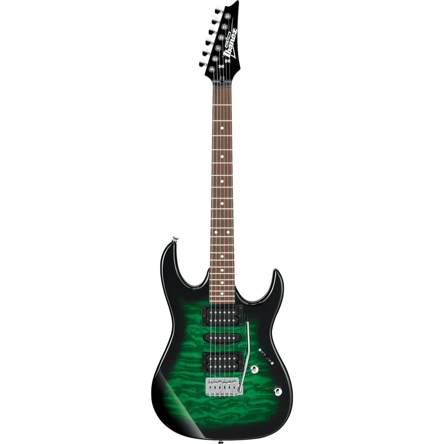 Ibanez Gio GRX70QA Transparent Emerald Burst