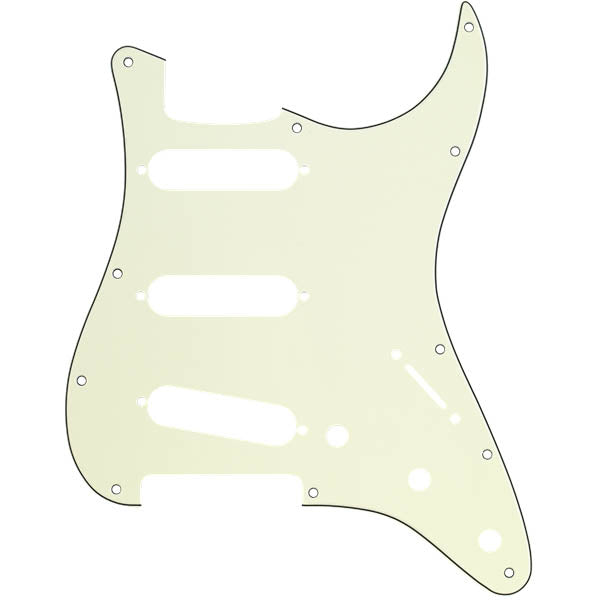 Fender Pickguard Stratocaster S/S/S 11-Hole Mount Mint Green